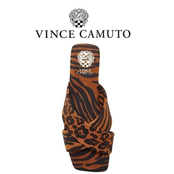 New Vince Camuto Alannie Slide Sandal, Size 6.5, 7.5 and 8 - Brown - Picture 5 of 8